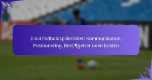 2-4-4 Fodboldspillerroller: Kommunikation, Positionering, Bevægelser uden bolden